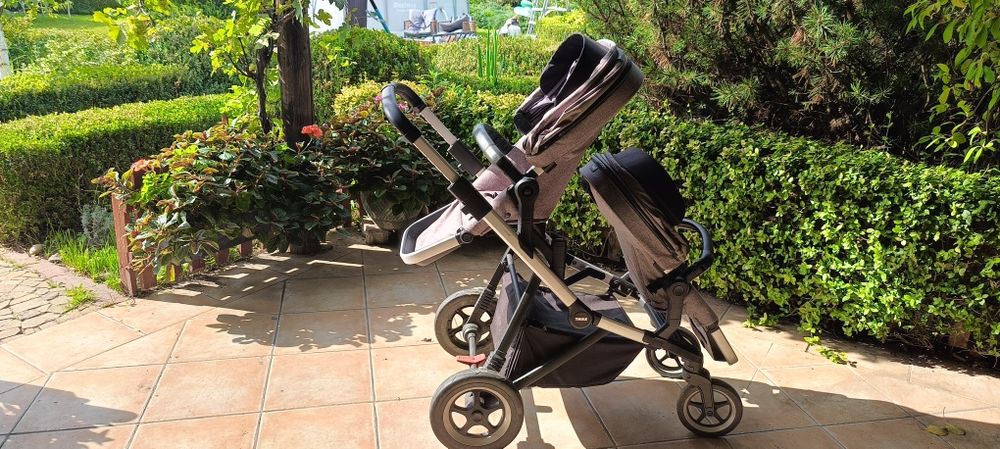 Wózek Thule Sleek 2 gondole + 2 spacerówki. FULL PAKIET