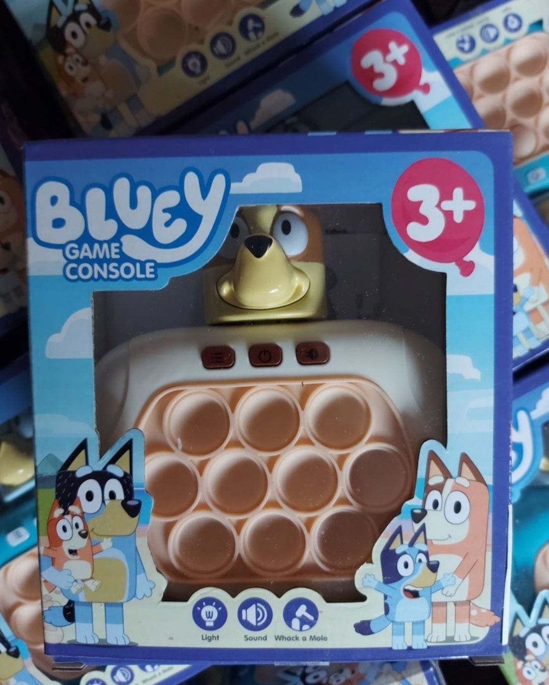 Gra PUSH POP IT BLUEY I BINGO Antystresowa Elektroniczna Konsola Nowa