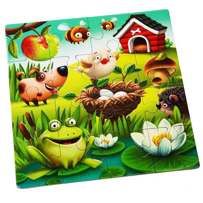Пазли 3в1 Puzzlika Улюблені тварини 50 шт. Велика подарункова коробка