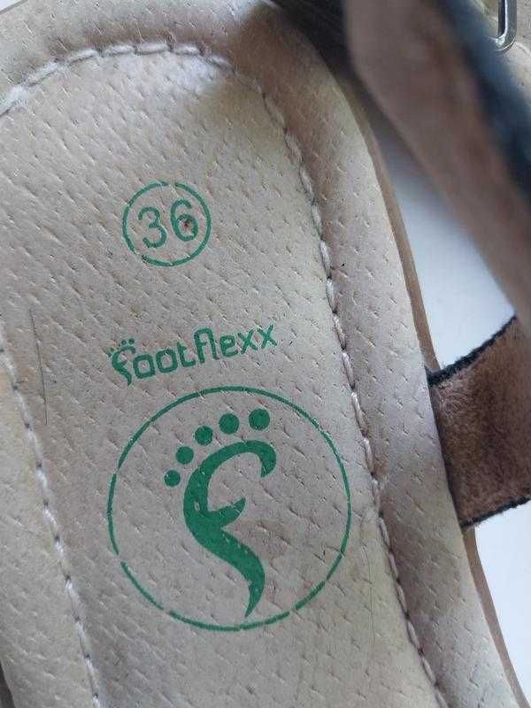 Босоніжки Footflexx 36р. дівчинці, сині, шкіряні устілки