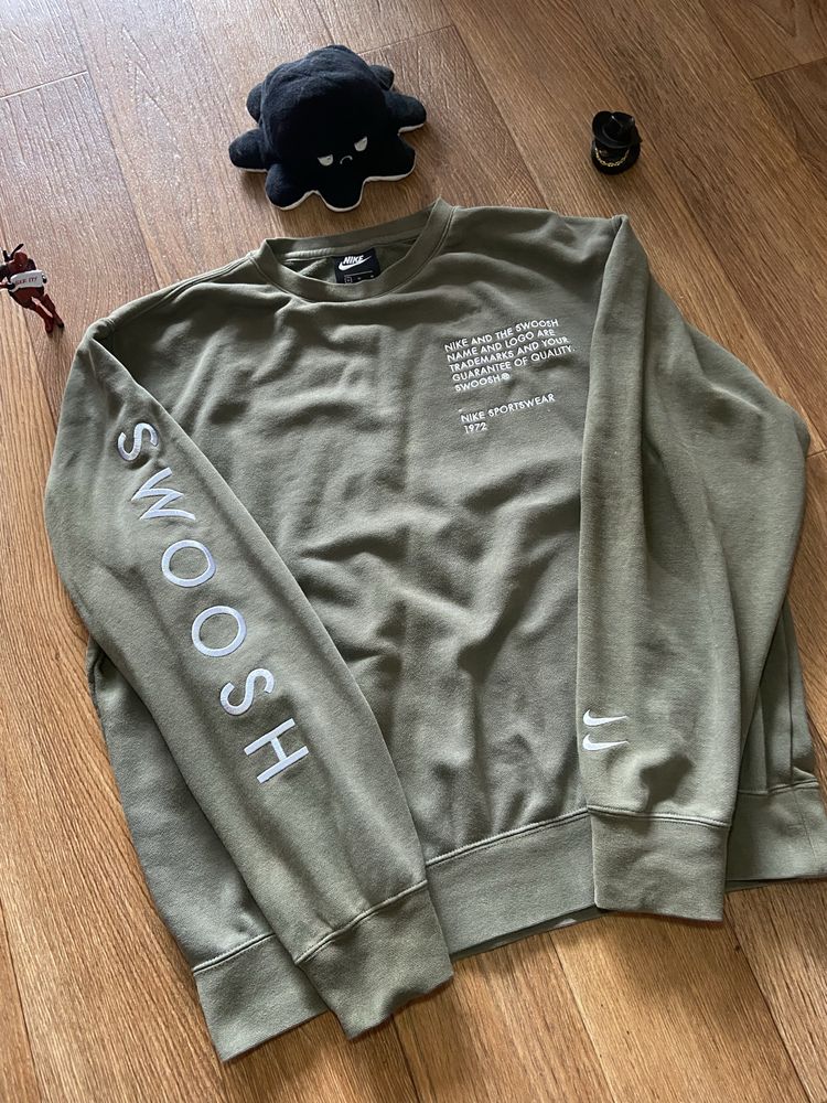 Шикарний світшот Nike swoosh size M (10/10) big logo stone island c.p