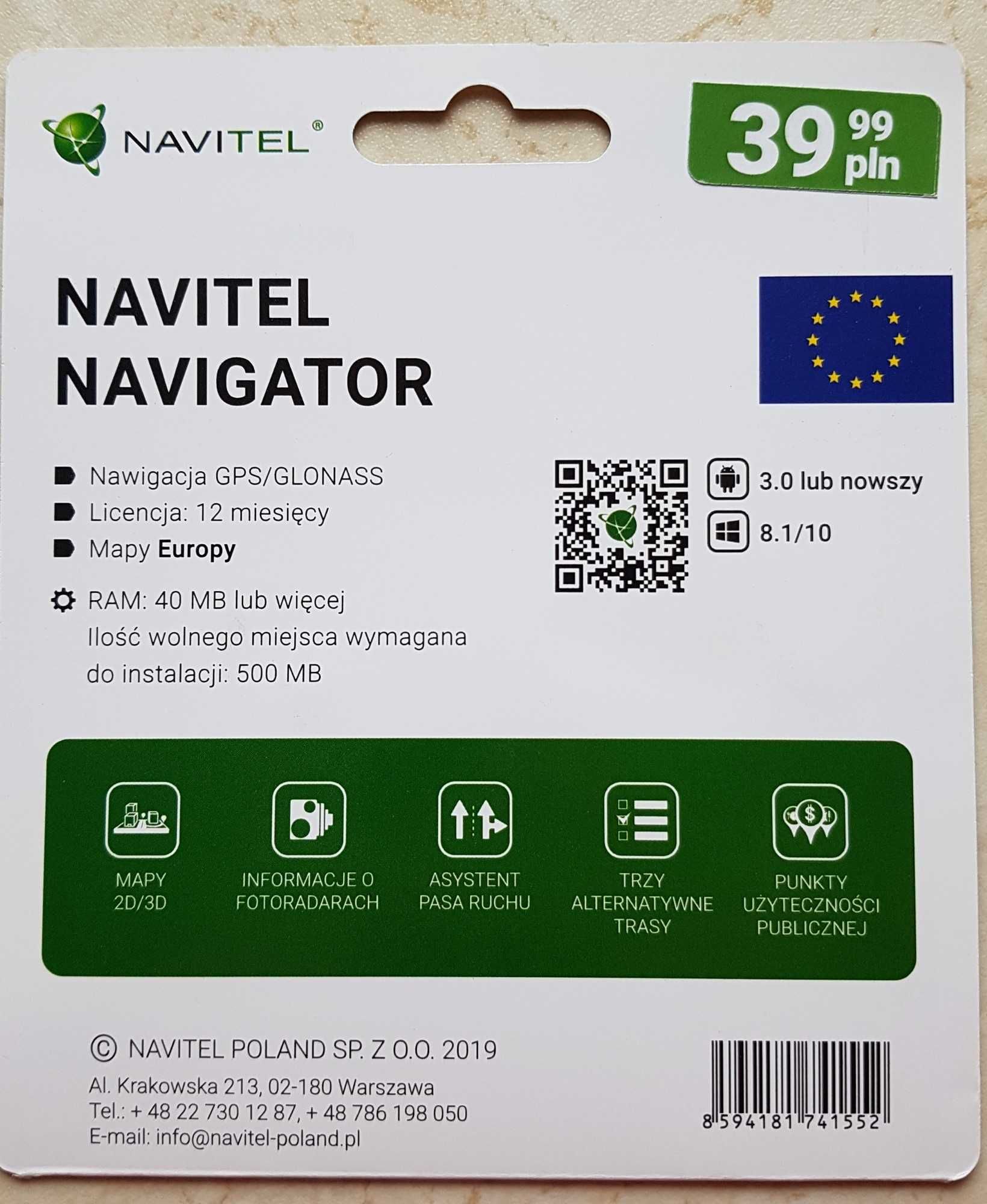 mapa europy navitel navigator 12m