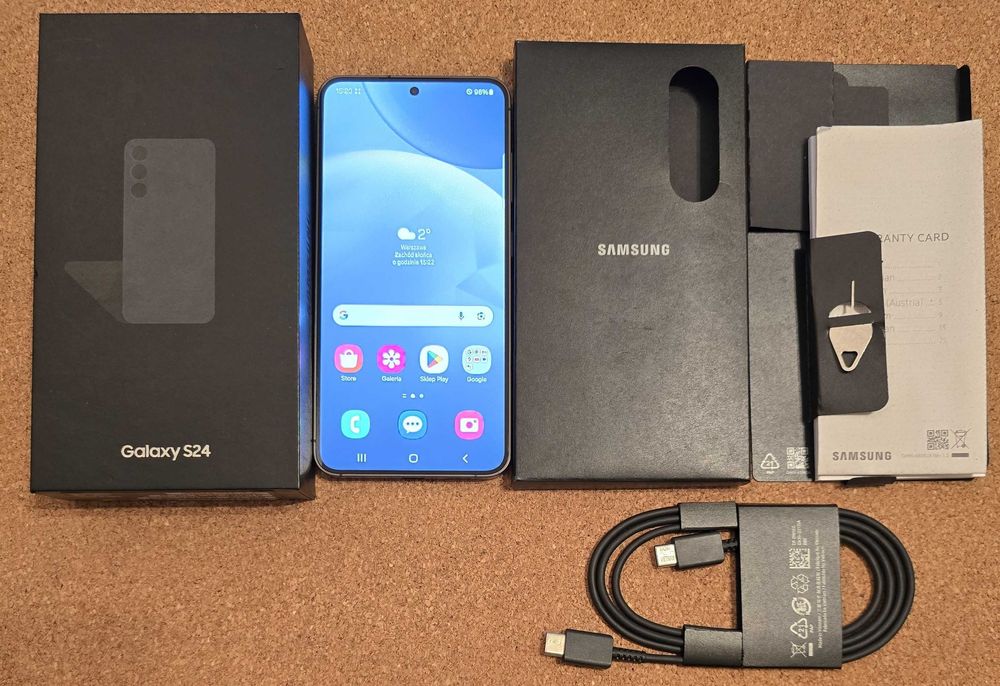 Samsung Galaxy S24 SM-S921 B/DS 8GB/256GB Czarny Folia Jak Nowy Gwaran