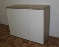 Szafka pod akwarium sono+białe 100x40 i 70 cm wys. 36 mm blat KLIK dąb