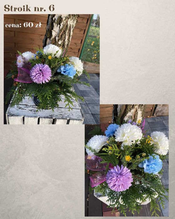 Ręcznie robione stroiki na cmentarz!