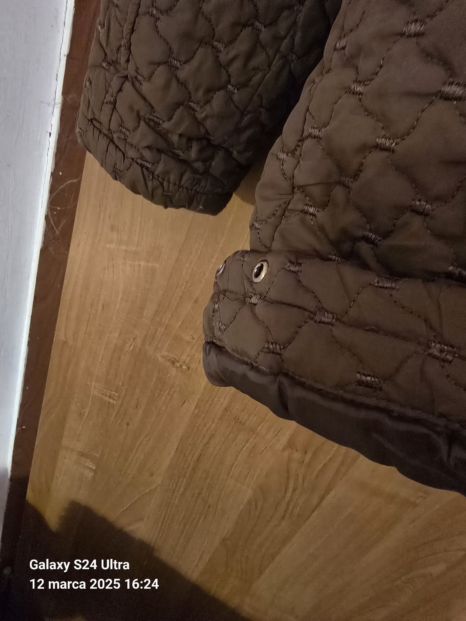 Kurtka brązowa duża wiosna do lekka zima
