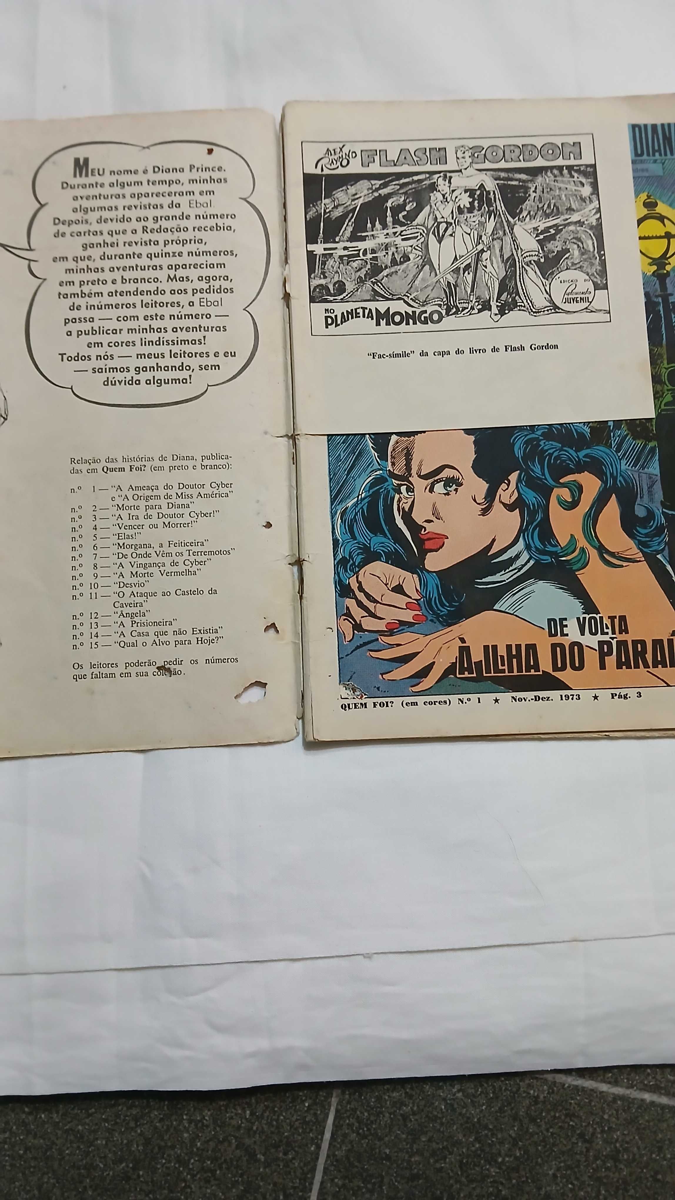 As aventuras de Diana. Banda desenhada  1973.