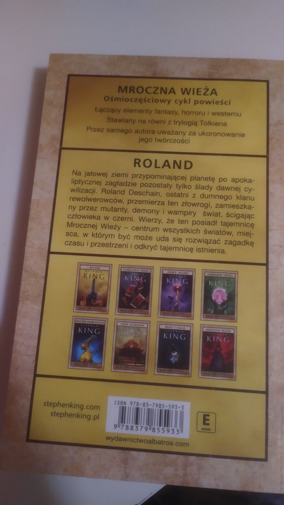 Stephen King  Roland Mroczna Wieża 1