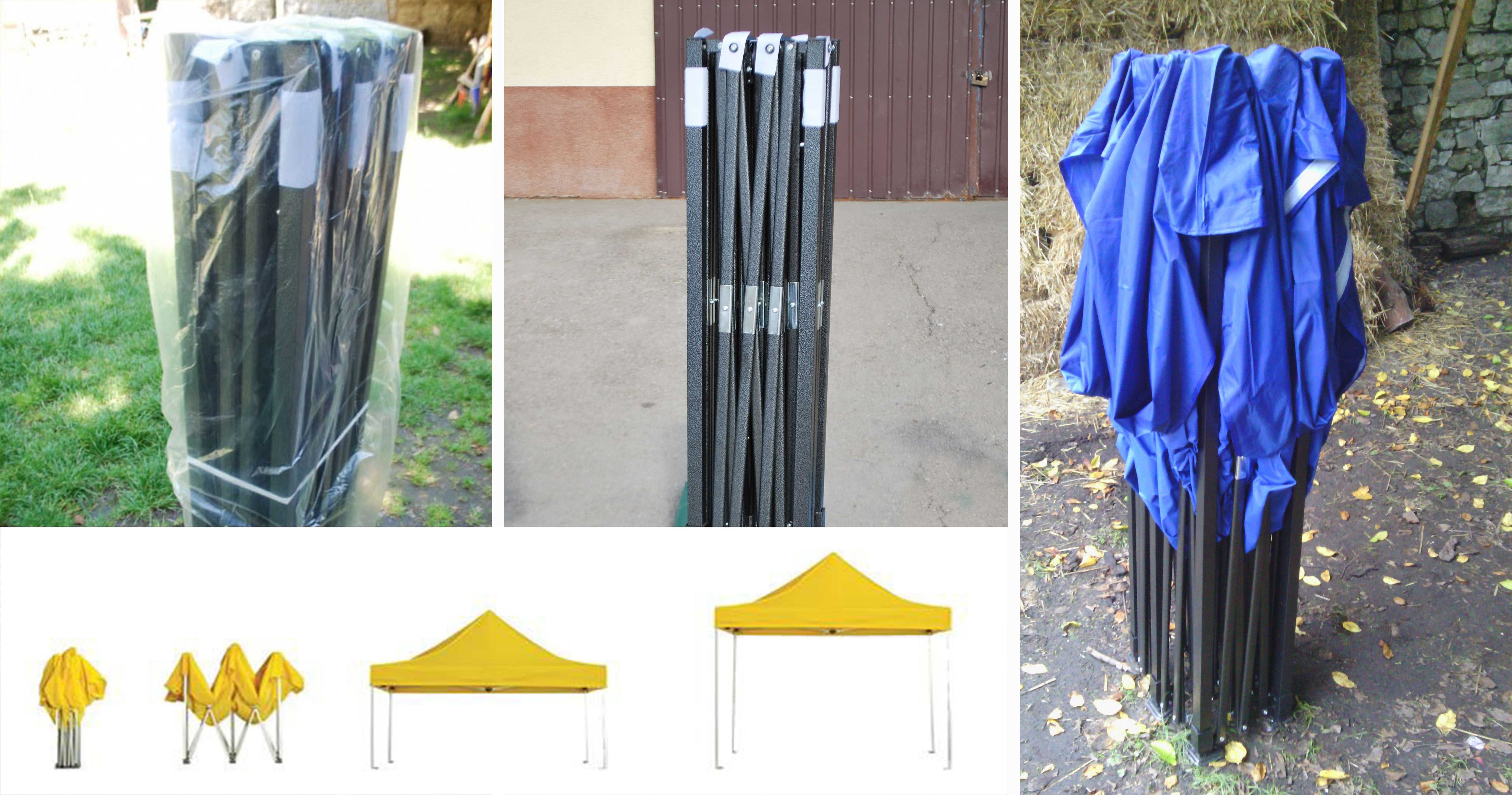 23kg 2x2 4m2 Namiot Handlowy Expresowy Ogrodowy Automatyczny Składany