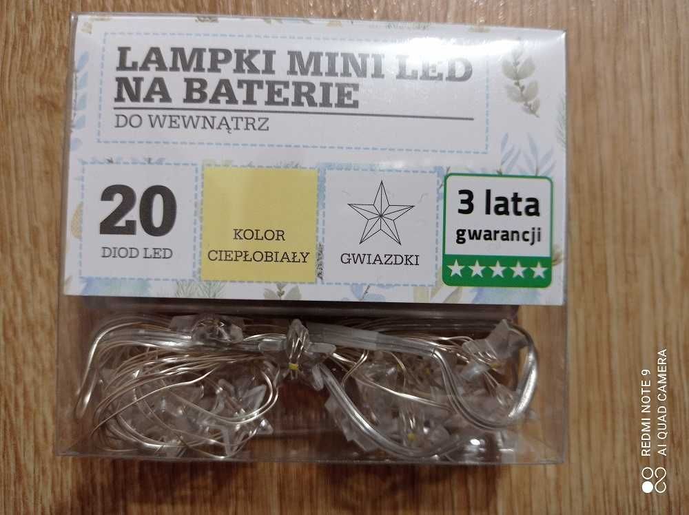 Lampki mini LED GWIAZDKI nowe