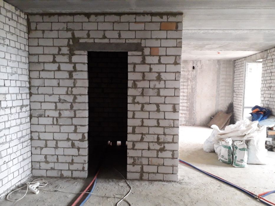 Кладка перегородок из кирпича, газоблока, шлакоблока