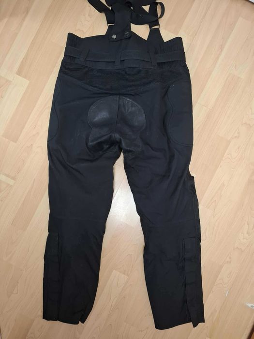 spodnie motocyklowe + szelki + ochraniacze M/L