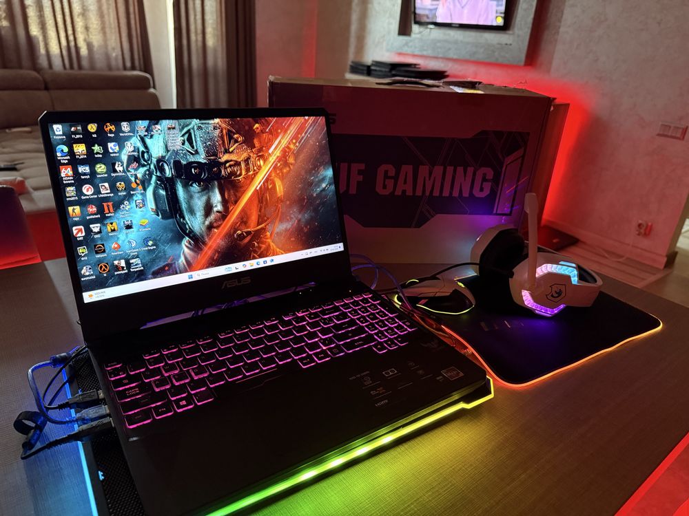 Потужний ігровий ноутбук Asus Tuf Gaming з повним комплектом