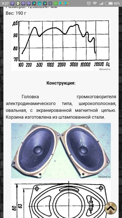 Динамики динамик акустика 1гдш2 16ом