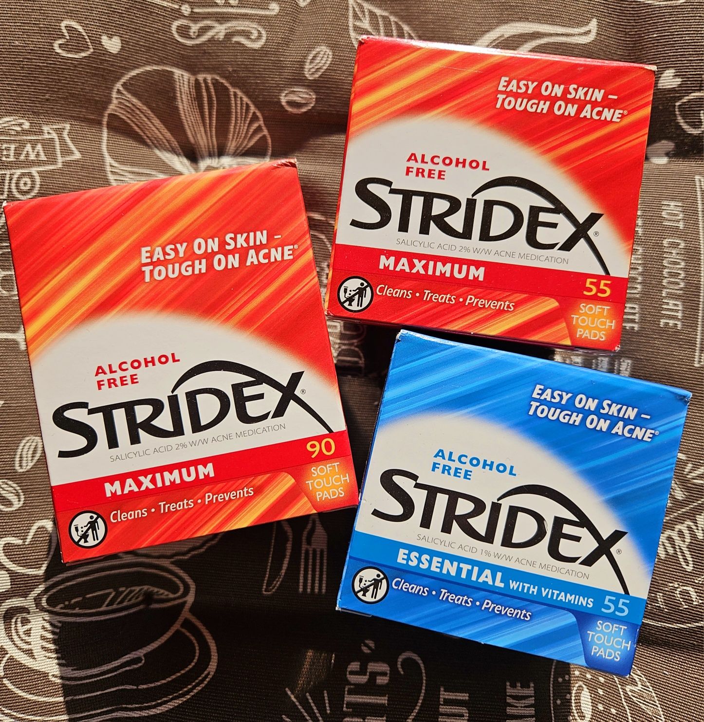 Stridex Очищающие салфетки от угрей и прыщей салициловой кислотой