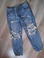Spodnie jeans z rozdarciami roz 42 XL C&A ClockHouse