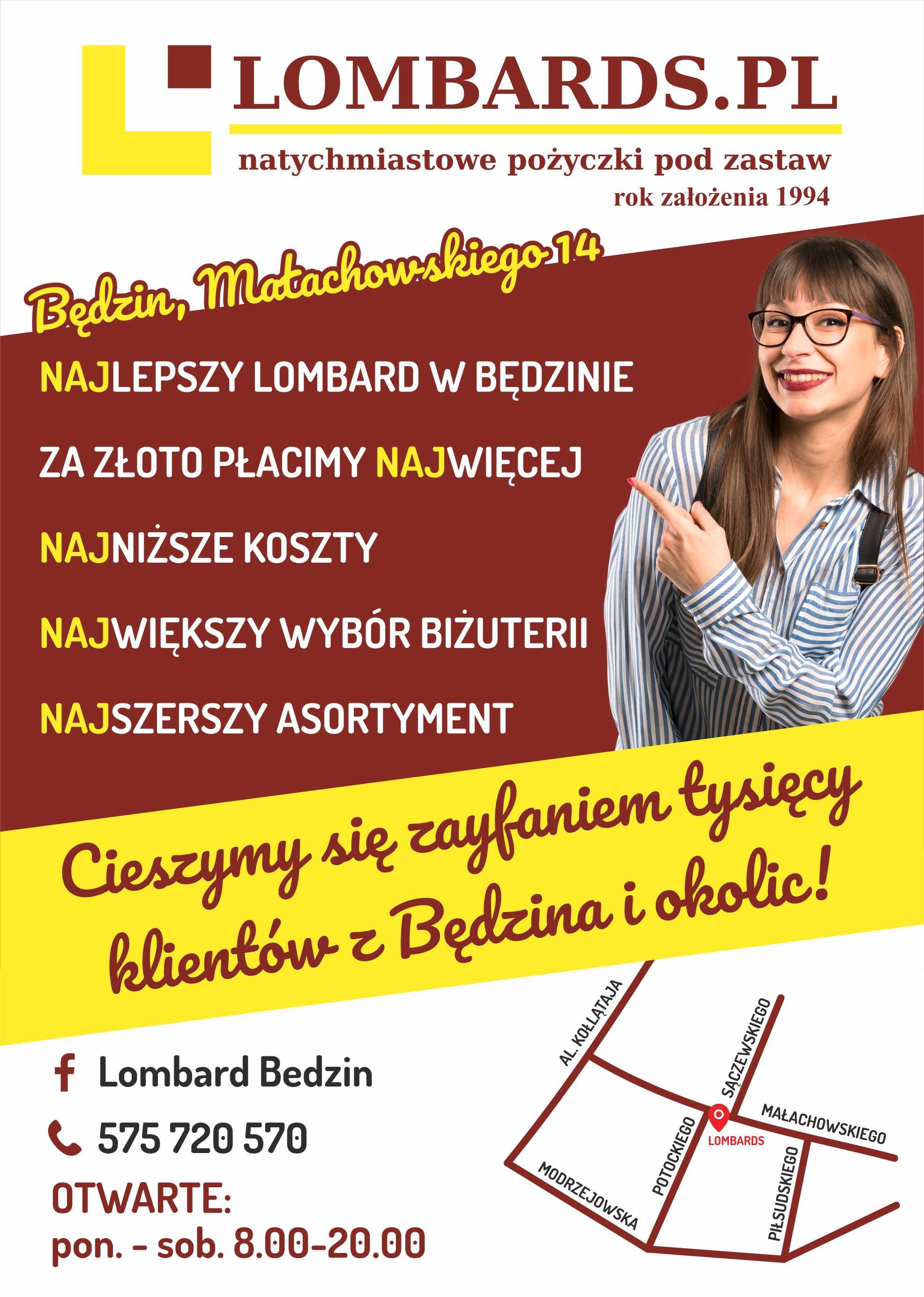 Lombard Będzin Skup/ Sprzedaż/Zastaw