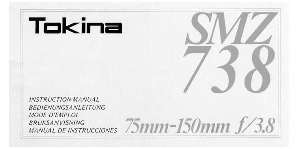 Tokina 75-150mm F/3.8 RMC montagem Canon FD impecável 25€