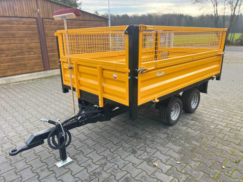 Przyczepa wywrotka jednoosiowa Tandem 1.5- 2.5T wywrotka + oświetlenie
