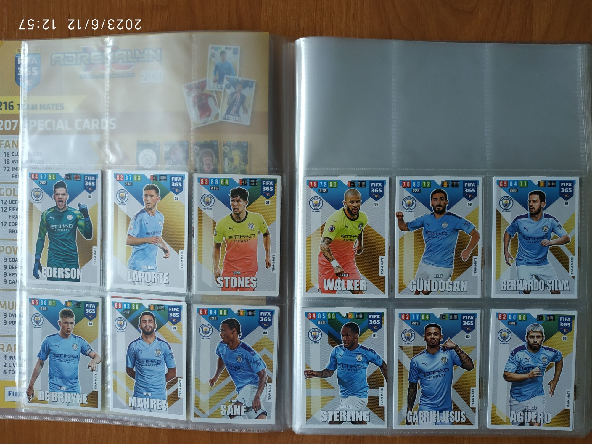 Panini FIFA 365, 2020 zestaw - album plus 210 kart (Messi, Mbappe)
