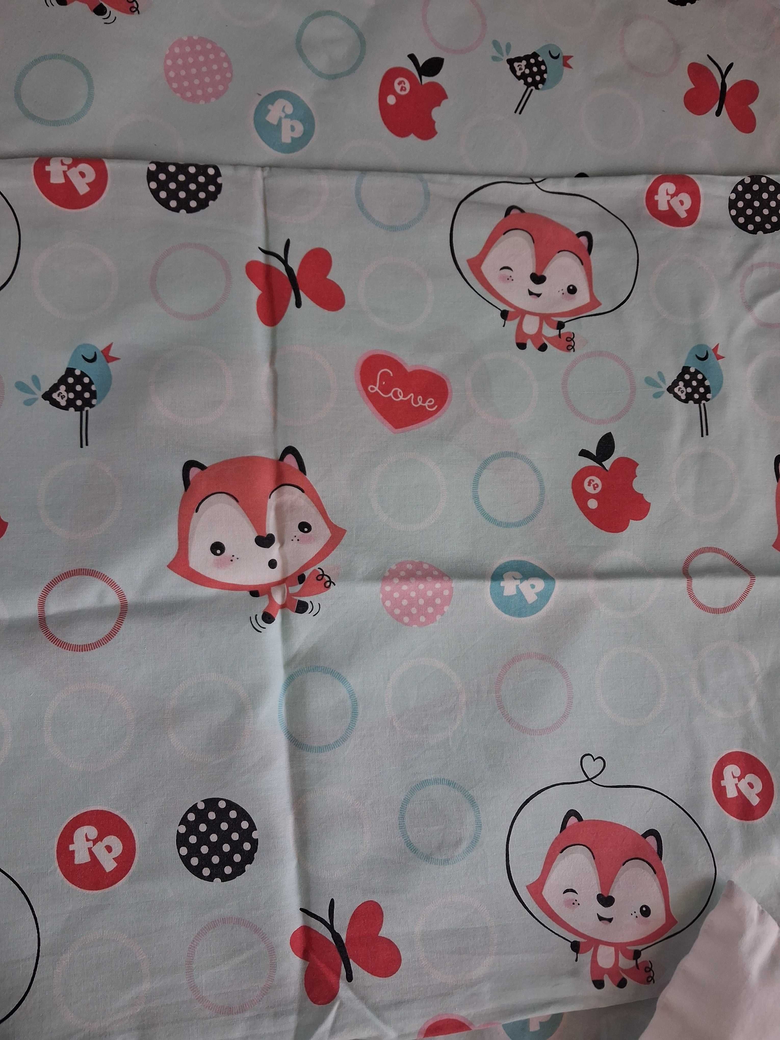 Koplet pościeli + prześcieradło+poduszka fisher price ceba baby
