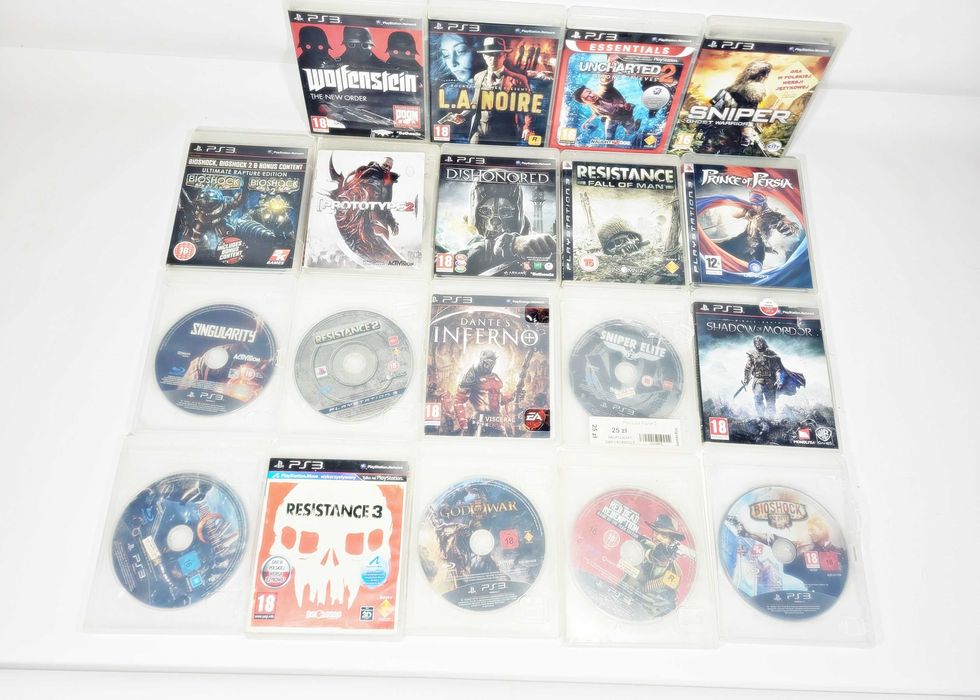 Zestaw gier ps3 18 sztuk K&B Handel Szczytno