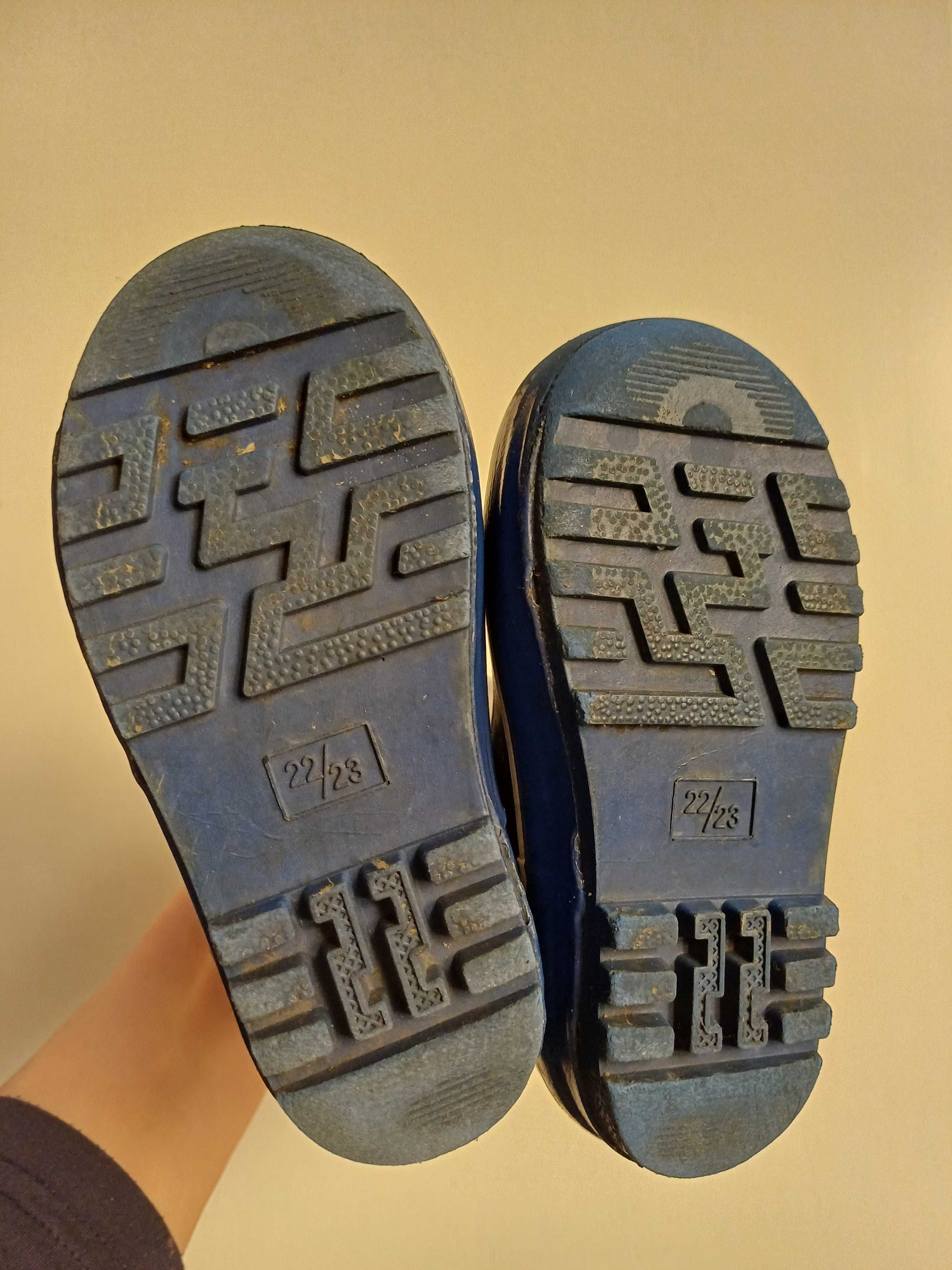 Гумові чобітки  на хлопчика 22-23 розмір
