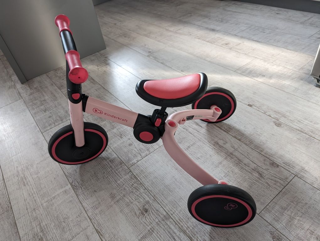 Rower trójkołowy Kinderkraft 4TRIKE Różowy