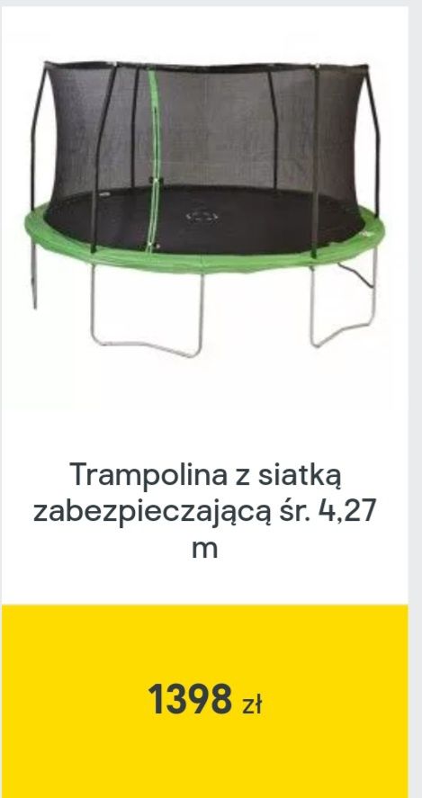 Okazja Trampolina śr. 4,27 m - HIT - NOWA