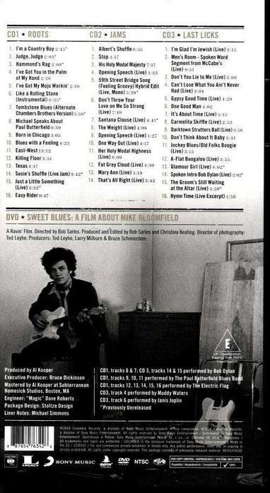 Mike Bloomfield 3CD DVD Box From His Head to ... Dylan