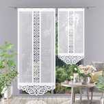 Firanka panel żakardowy Portos 90x250cm biały