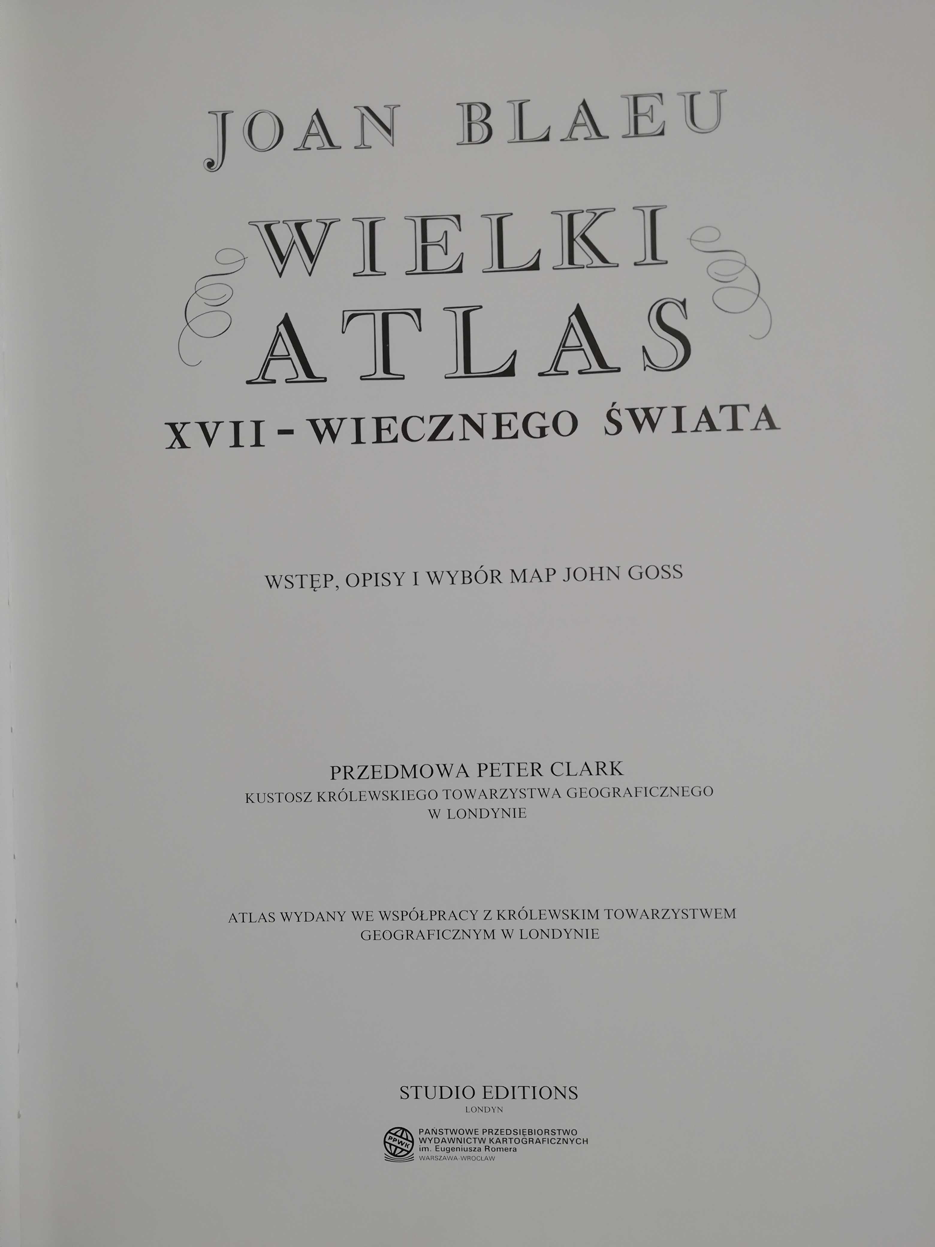 Atlas świata XVII - wiecznego świata Joan Blaeu