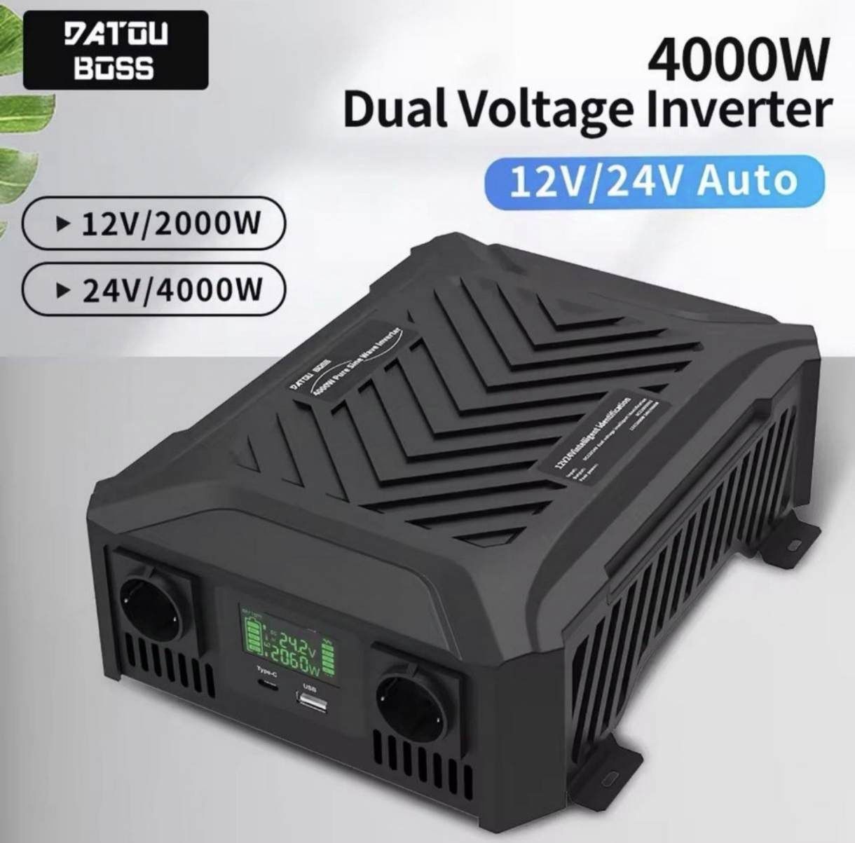Інвертор DATOU BOSS Two Voltage 12V 24V DC-AC, ИБП, ДБЖ