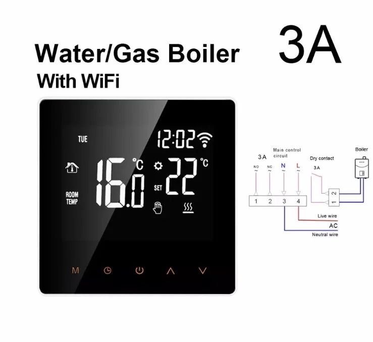 Кімнатний термостат AVATTO Tuya Wi -Fi Smart Life, Google Home