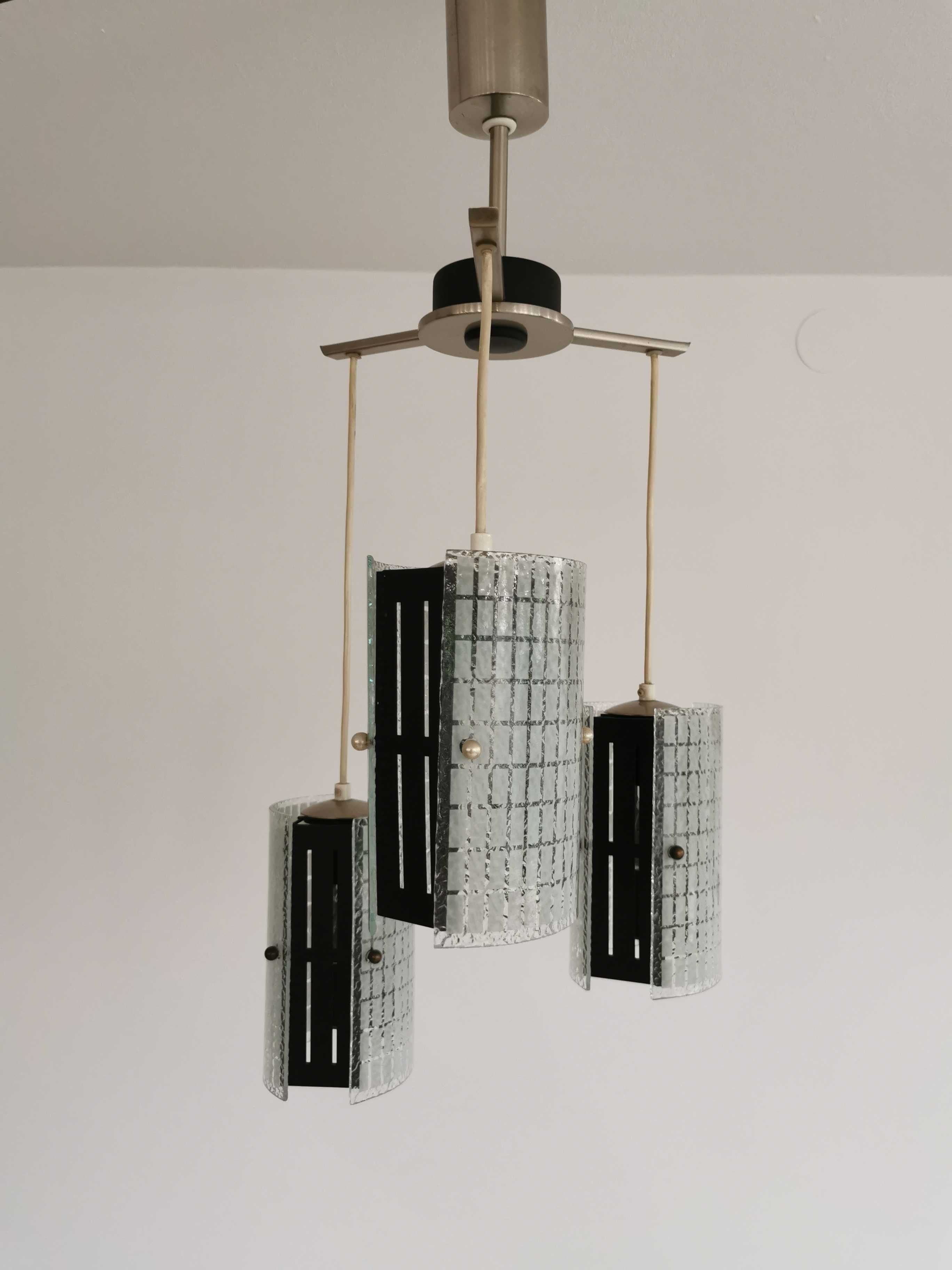 Lampa sufitowa w stylu MId Century, Niemcy '70, PRL Design, RETRO