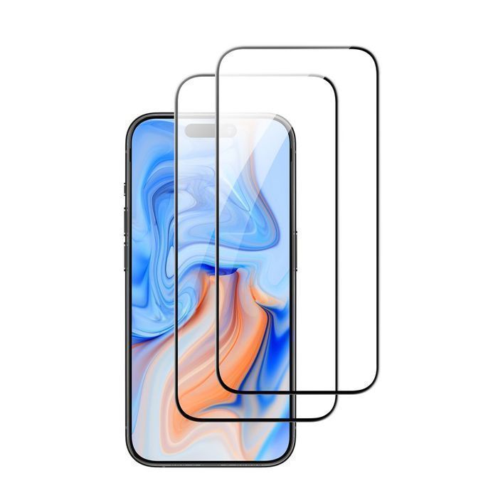 Szkło Hartowane ESR Tempered Glass 2-Pack do iPhone 15 - Czarny