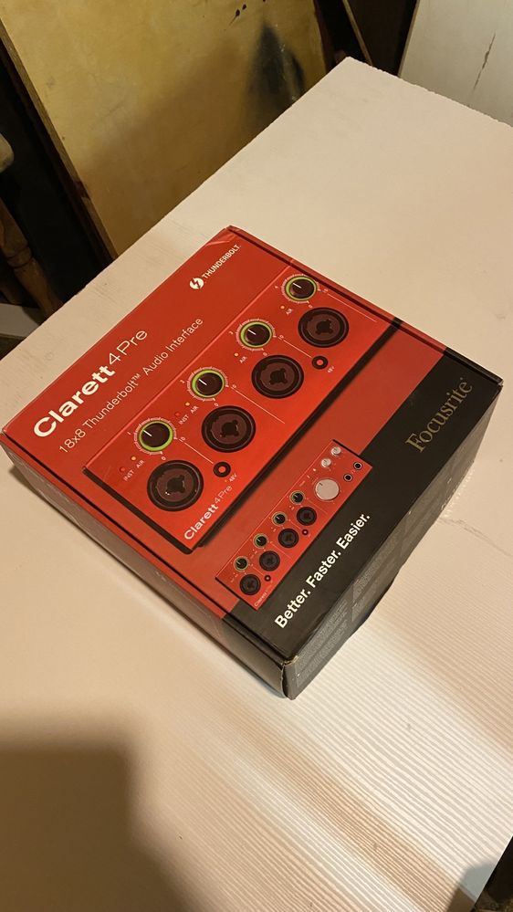 Focusrite Clarett 4 pre thunderbolt