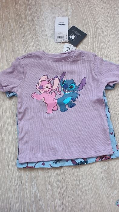 Bluzka z krótkim rękawem, nowa, Stitch i Angel, r.92 Sinsay