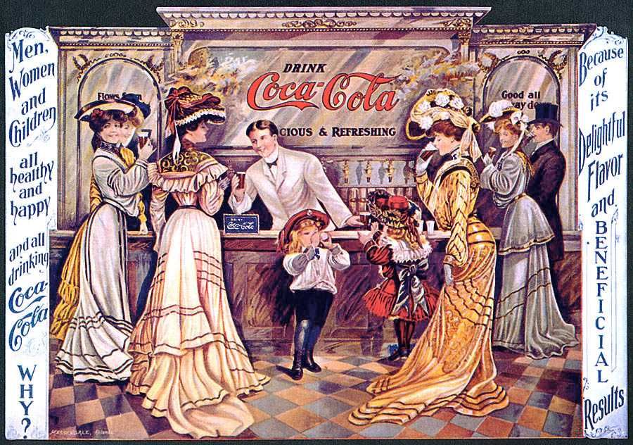 7 Placas decorativas retro Coca Cola, de Coleção, Ano 1936, 1905, 1907