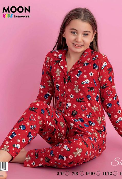 Піжама новорічна , дитяча, мікробайка