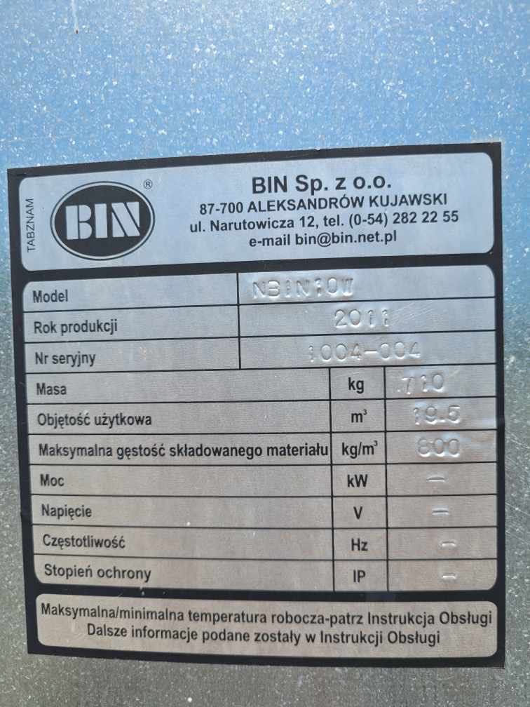 Sprzedam silosy BIN 10t, 20t z dmuchawą i osprzętem