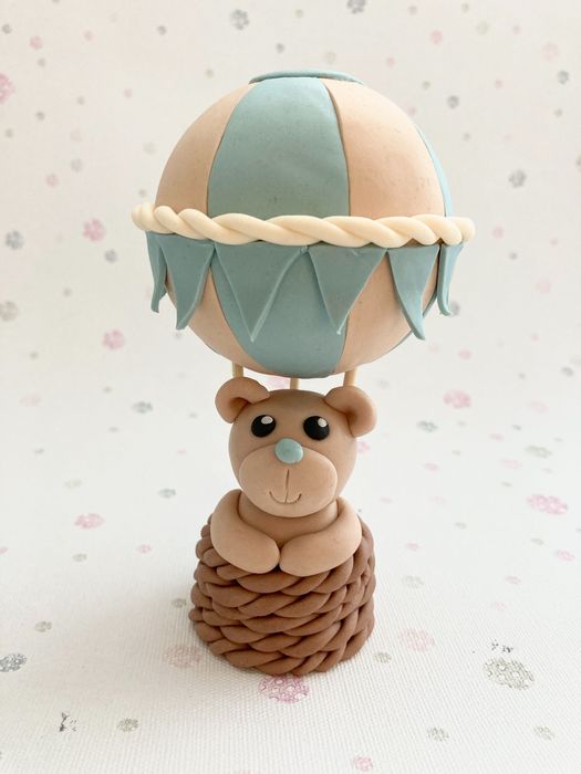 Figurka na tort -masa cukrowa miś