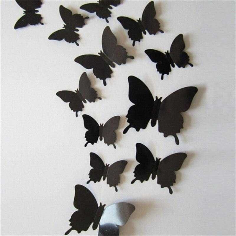 Бабочки наклейки на стену, декор на стену,  метелики для декора