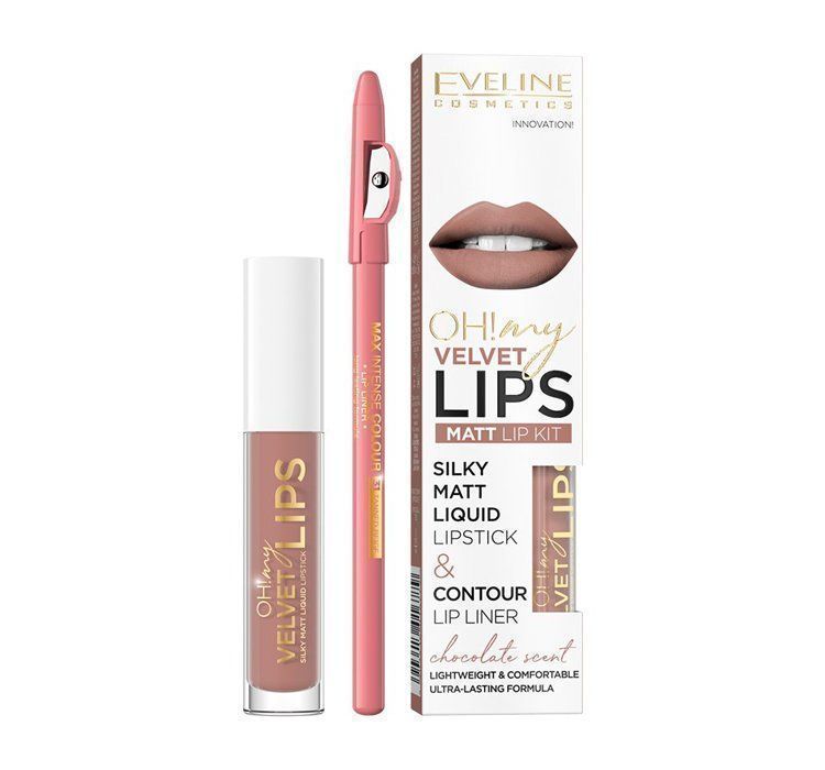 Eveline Cosmetics Oh! My Velvet Lips Liquid Matt Lip Kit zestaw