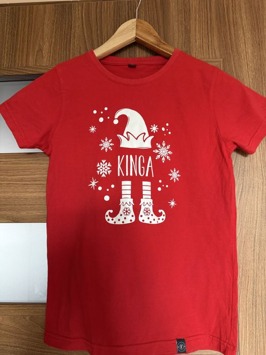 T-shirt 146 swiateczny/ koszulka swiateczna