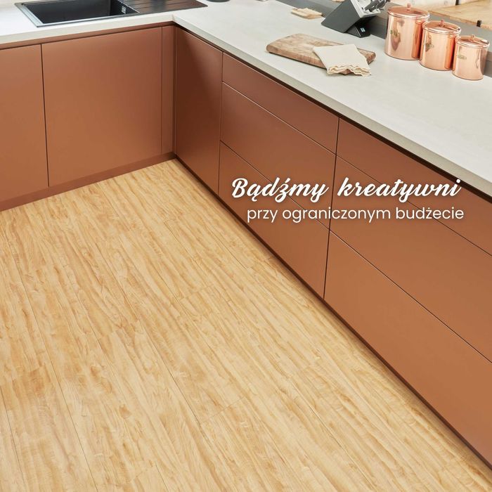 Panele Winylowe Samoprzylepne 5m² MIODOWE SĘKI Deski parkiet