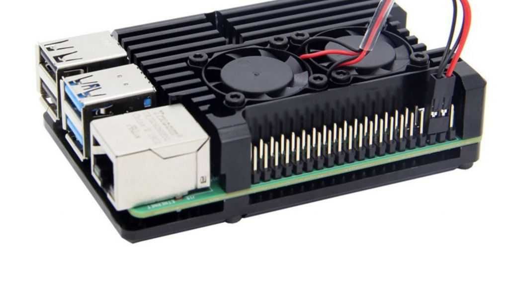Raspberry Pi 4B Радіатор Разберри активне охолодження Разберрі