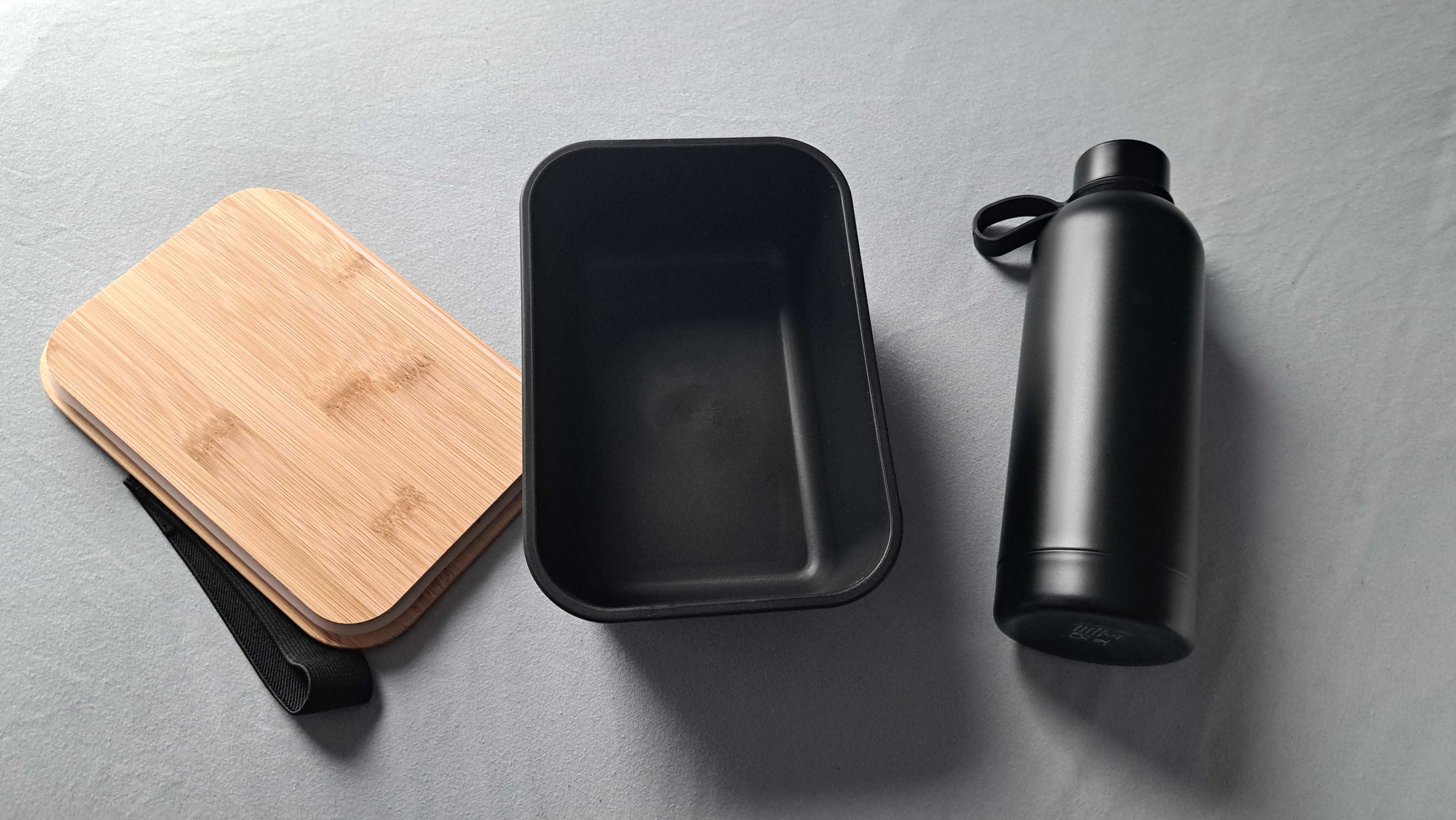 Zestaw lunchbox + termos pojemnik śniadaniówka bidon butelka termiczna