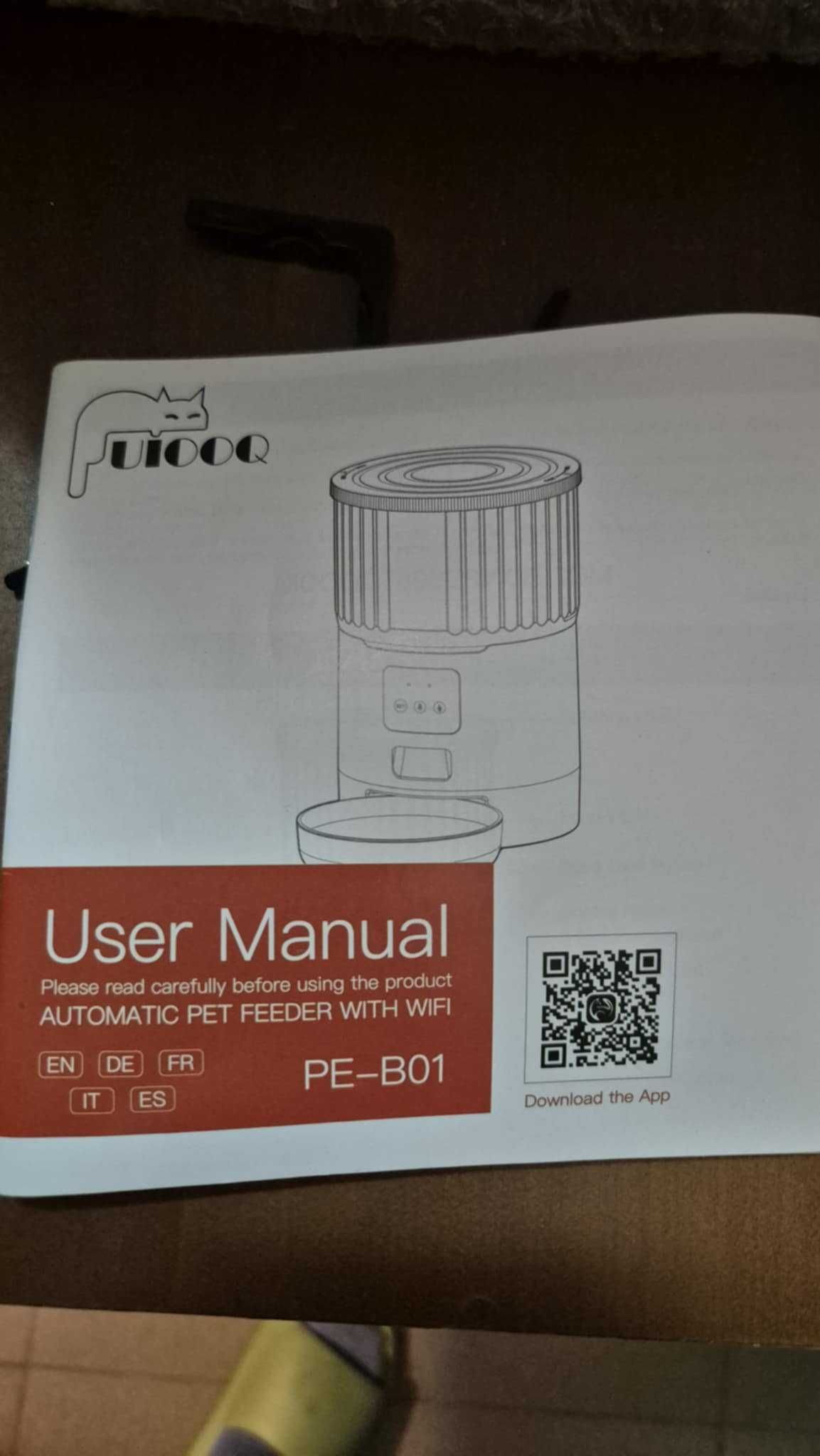 Automatyczny podajnik karmy dla psa, kota. Wi-fi, aplikacja