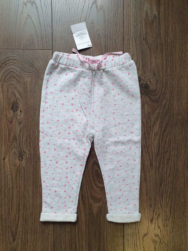 Legginsy spodnie dresy 86 nowe